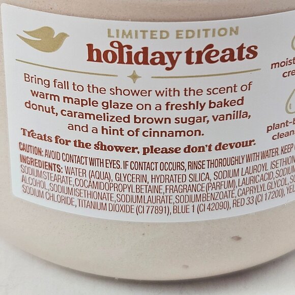 Dove Body Scrub Maple Glazed Donut Limited Edition 15 oz Holiday Treats - Picture 6 of 10
